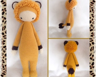 LONI the LION by Lalylala pattern/Amigurumi toy/Crochet doll