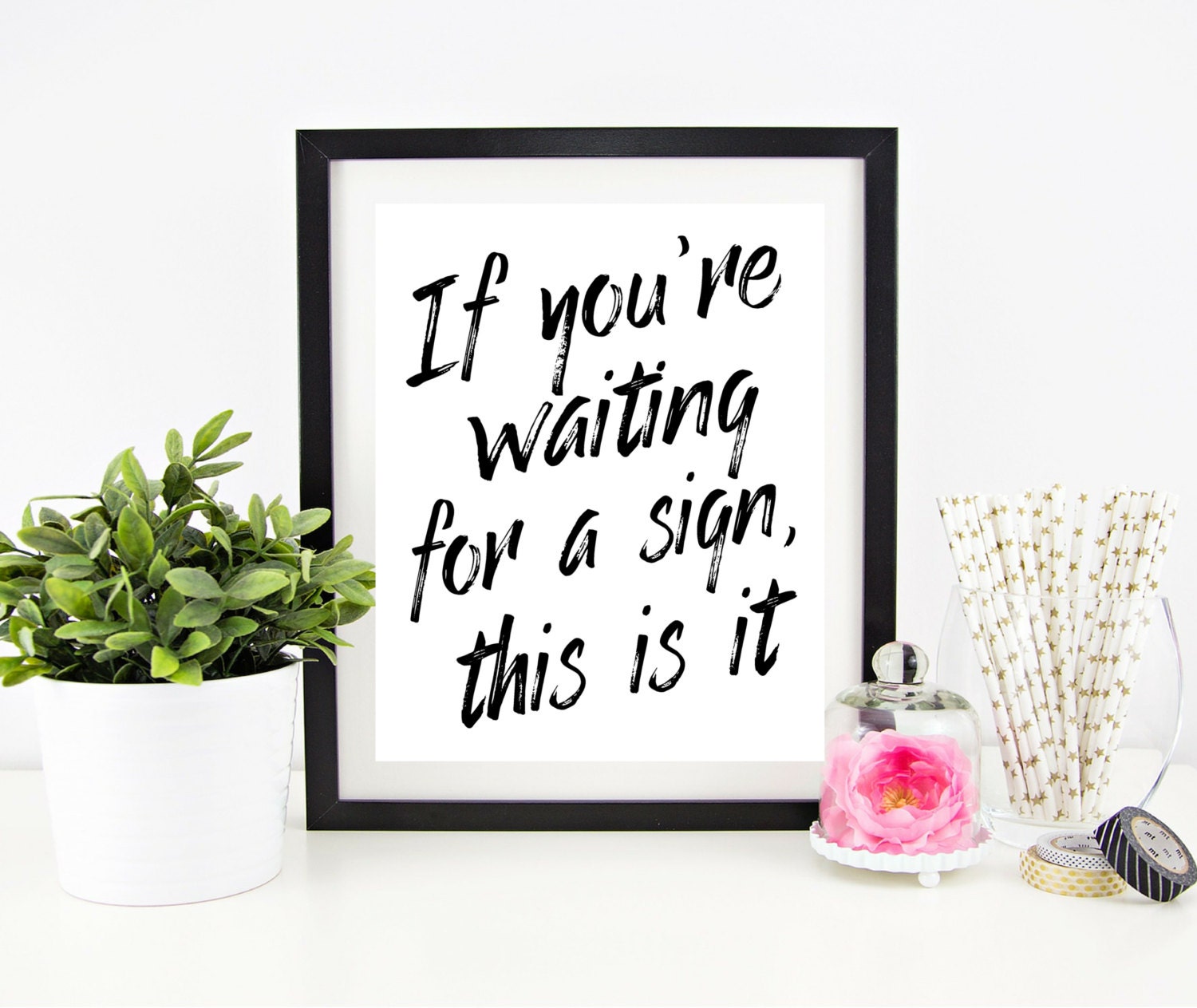 Printable Quote Cubicle Decor Printable Gift Funny Sign