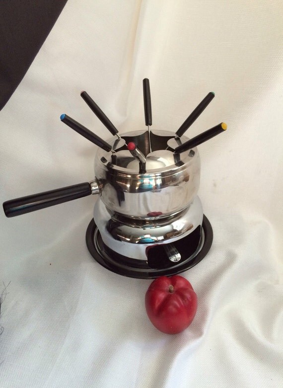Vintage Fondue Pot Hochco Fondue Set Alcohol Burner Fondue