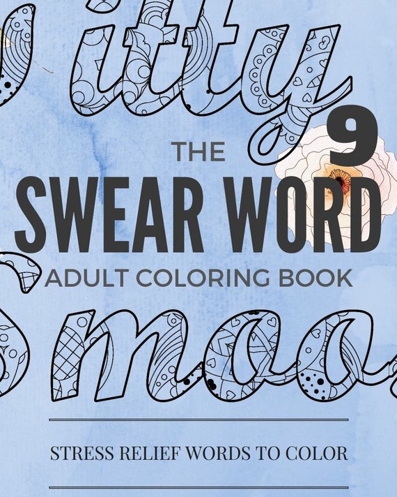 Swear Word Coloring Book 20 Sweary Coloing Page For Stress