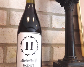 Customized Wine Label Wedding Gift
