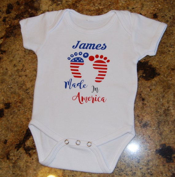 4th of July onesie4th of July babyMade in America onesie