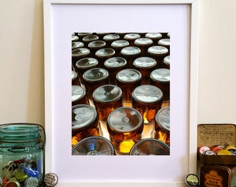 Beer Bottles Print- Portrait