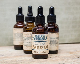 Outlaw Beard Oil, Beard Care, Skin Care, For Men, Beard Oil, Beard Conditioner, Beard Softener, Mustache Care, Facial Hair Care
