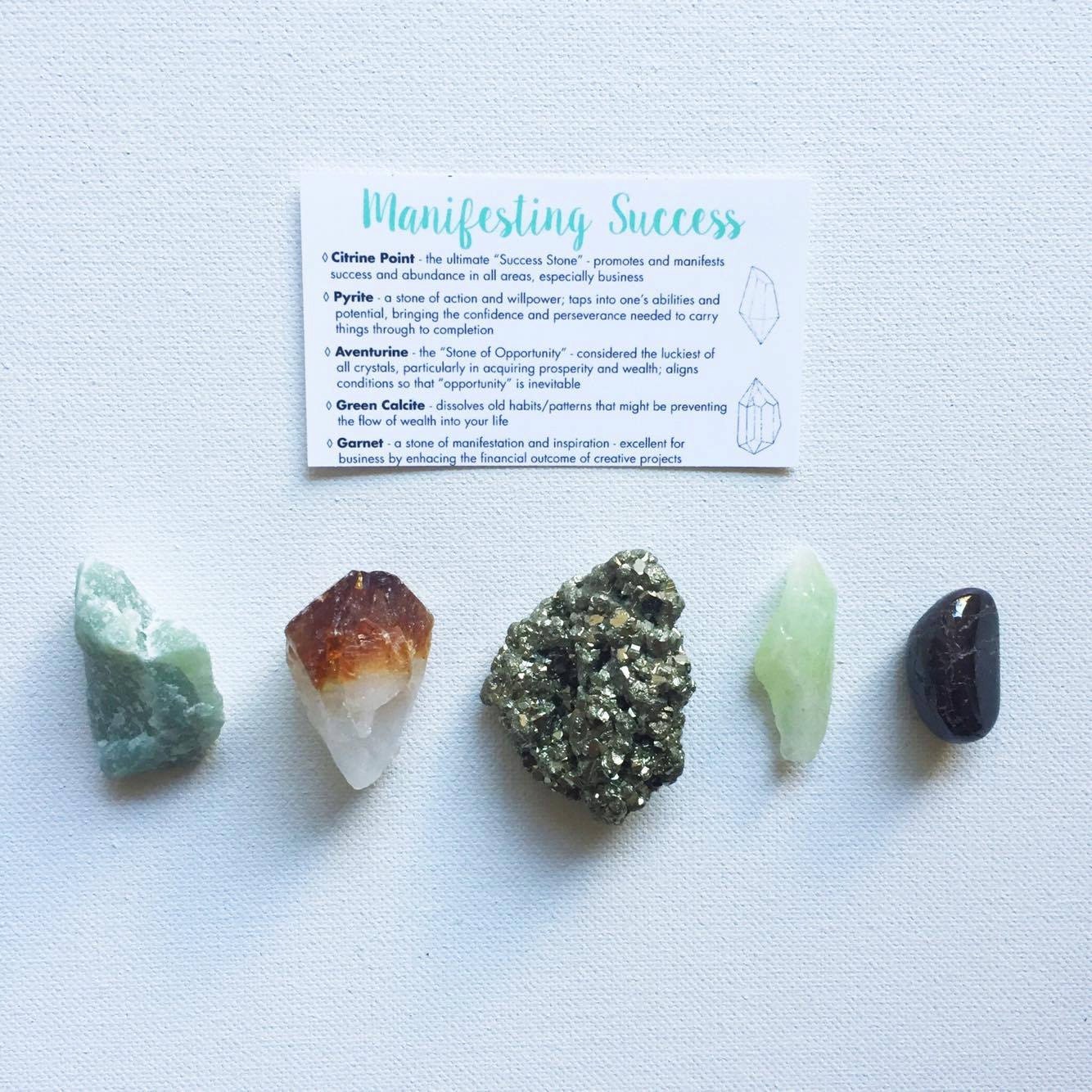 Manifesting Success Crystal Set / Crystals For by LoveByLunaCo