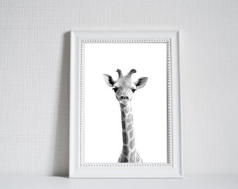 Giraffe print printable giraffe black and white safari