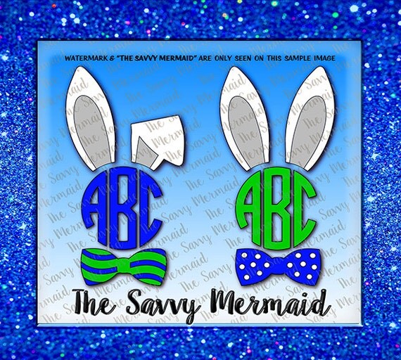 Download Easter Bunny Monogram SVG file Boy Easter Svg file Cricut