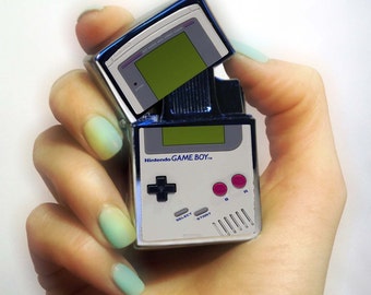 LIGHTER Gameboy, game boy Personalized Custom lighter, game boy lighter, nintendo lighter, Chrome Lighter unusual lighters
