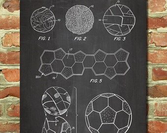 Vintage Soccer Coach Gift, Soccer Decor, Soccer Art Soccer Nursery Art Sports Nursery Soccer Theme Room, Boy Nursery Soccer Wall Art P017
