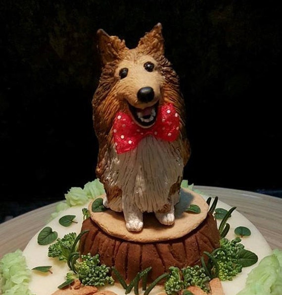 shetland sheepdog figurine