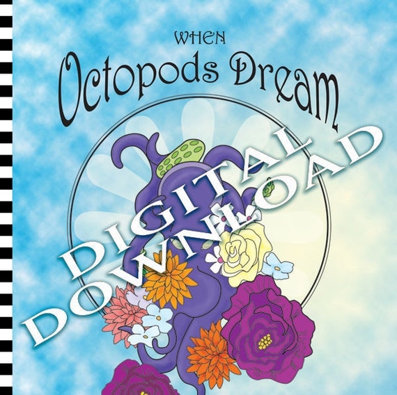When Octopods Dream Digital Download Coloring Book