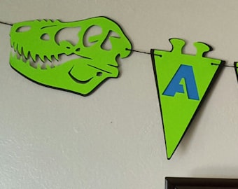 Dinosaur Birthday Banner Custom