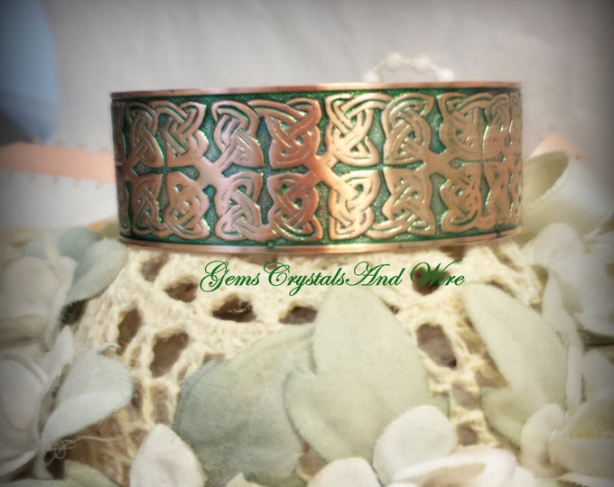 Celtic Bracelet, Celtic Cuff Bracelet, Copper Cuff, Copper Jewelry, Celtic Wedding, Unisex Jewelry, Jewelry Gift, Celtic Jewelry