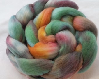 It Was A Funny Angle - Hand dyed organic polwarth top