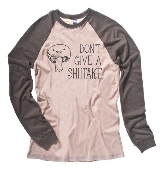 Funny Shirt Japanese tee Don't give a Shiitake Mushroom