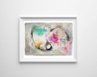 Grey Abstract painting, Acrylic abstract art, Acrylic painting, Watercolor original, Original Painting, Painting, Colorful painting, Art