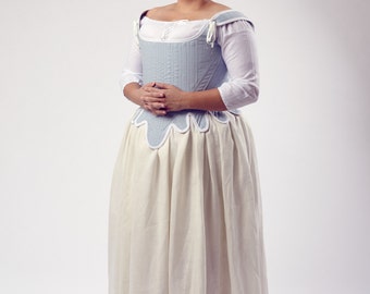 Custom Order Colonial 1770s Diderot Corset Upon Request