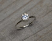 Moissanite Engagement Ring, Diamond Alternative Engagement Ring, Made To Order