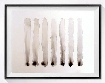 Abstract Painting Watercolor Print Contemporary painting Modern abstract art Decorative arts Poster wall art abstract lines AB69 r