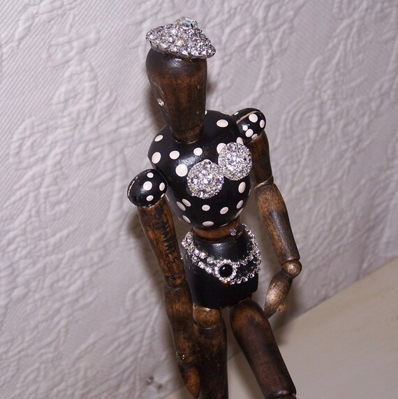 Wood Artist Mannequin wood scupture painted by ReVampedChicDesigns