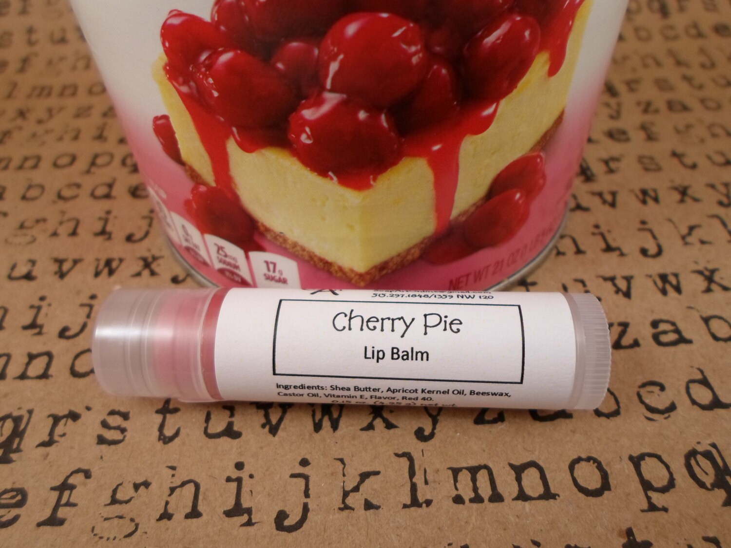 Lip Balm Cherry Pie Lip Balm Lip Balm with Beeswax Lip