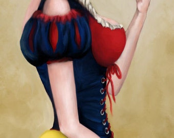 Snow White Art Illustration Print