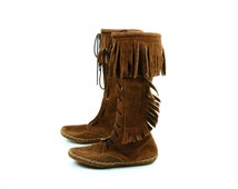 moccasin boots with knife sheath