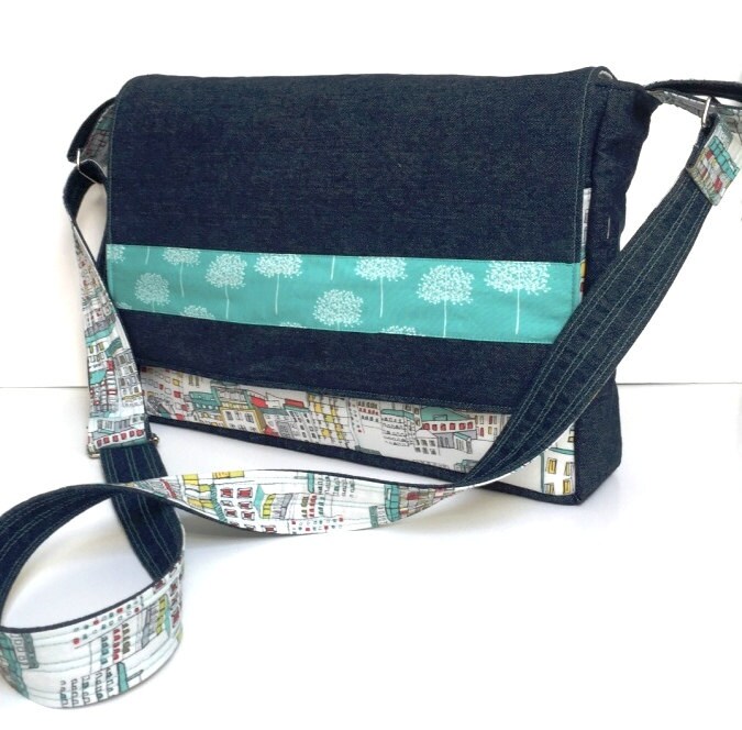 Trendy Messenger Bag PDF Pattern / Tutorial Cross Body Bag