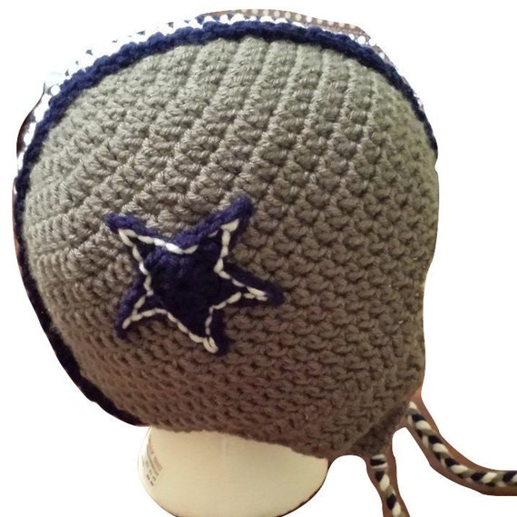 Dallas Cowboys Helmet Hat Crochet Pattern adult by MyFingersFly