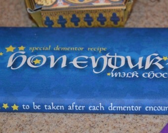 Chocolate Frog Box and Honeydukes Wrapper, Hogwarts, Harry Potter