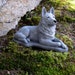 cement german shepherd statue