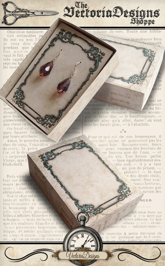 Jewelry Box printable jewelry box jewelry by VectoriaDesigns