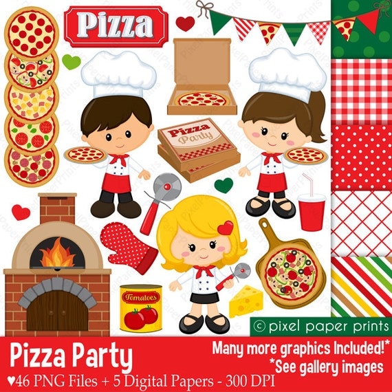 free pizza party clipart - photo #35