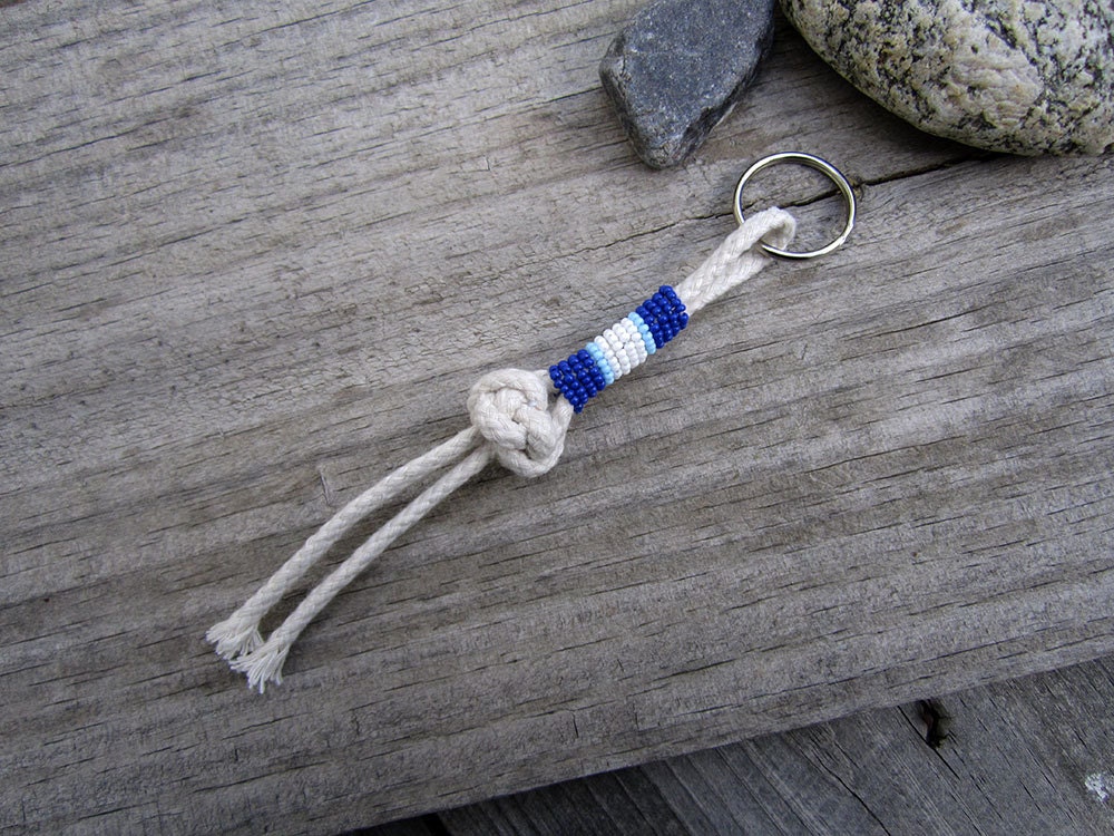 Nautical Lanyard Sailors Knot Keyring Nautical Knot Key Fob