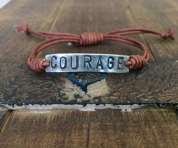 Image result for bracelet with the word courage on it