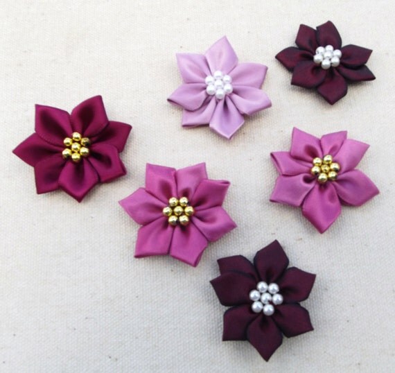 6 ribbon poinsettia flowers floral supplies holiday 6 ribbon poinsettia flowers floral supplies holiday