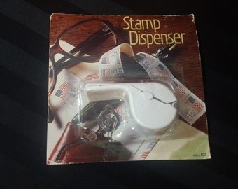 Vintage 80s plastic Postage Stamp Dispenser