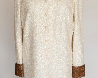 Vintage Imperial Imports Sequined and Beaded Dress