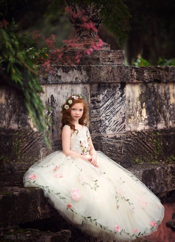  'Secret Garden' Couture Flower Girl Dress