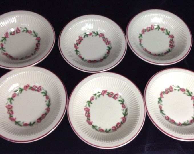 6 Restaurant Ware Fruit Bowls by Shenango, Vintage Diner ware Sauce Dishes, Restaurant China, Ironstone Restaurantware, Set of 6, Made USA