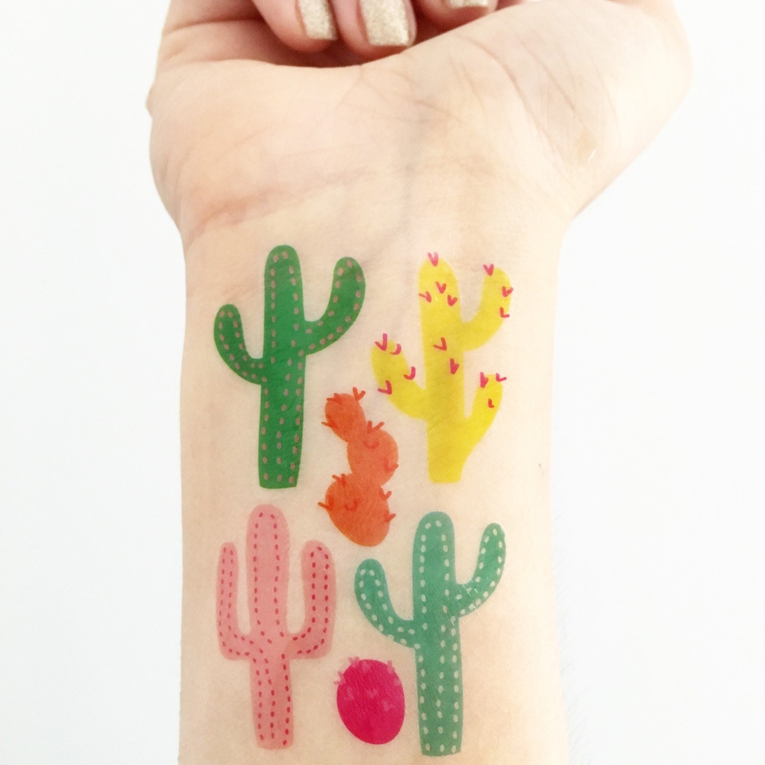 Cactus - 6 Temporary Tattoos