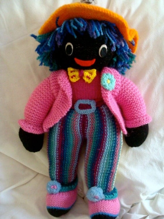 Knitted Toy golliwog boy doll by Chubbalubz on Etsy
