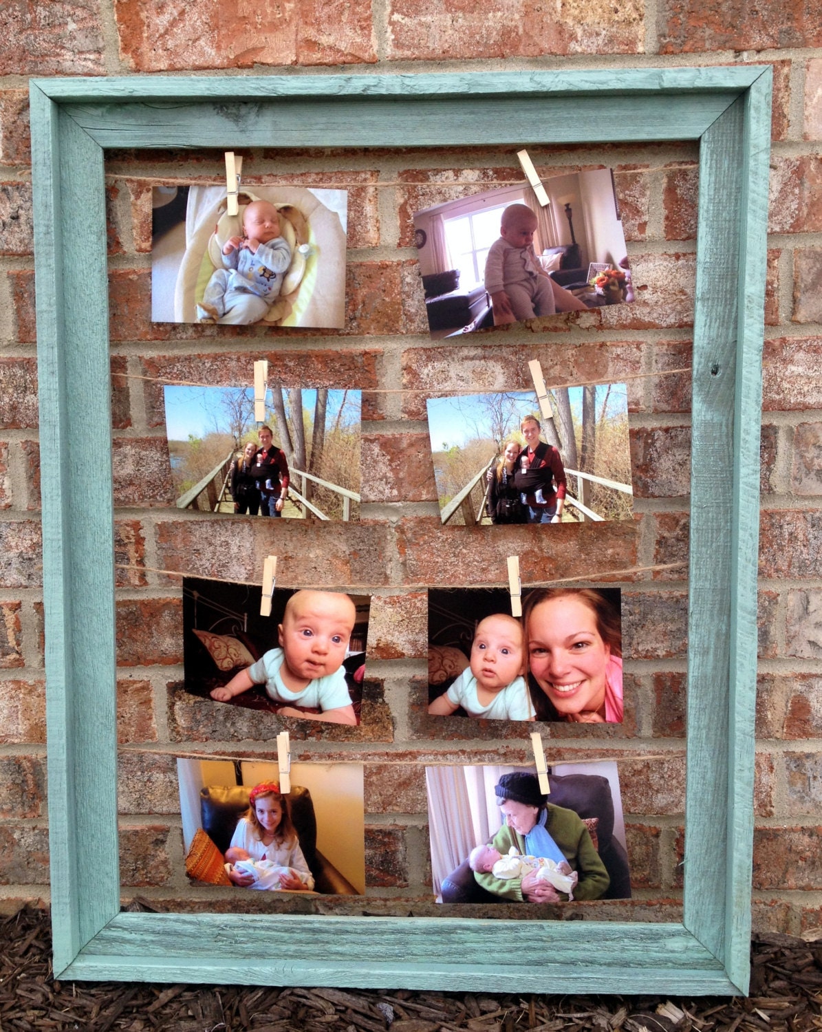 Barn Wood Multiple Picture Frame Rustic Wedding Placecard