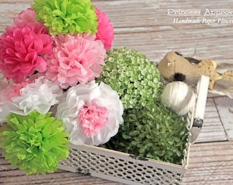 Spring Tissue Paper Flower Bouquet