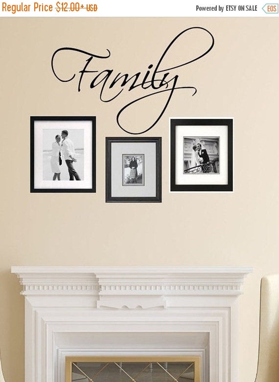 Family Wall Decal, Vinyl Wall Decor, Family Wall Decal Decor by Shop