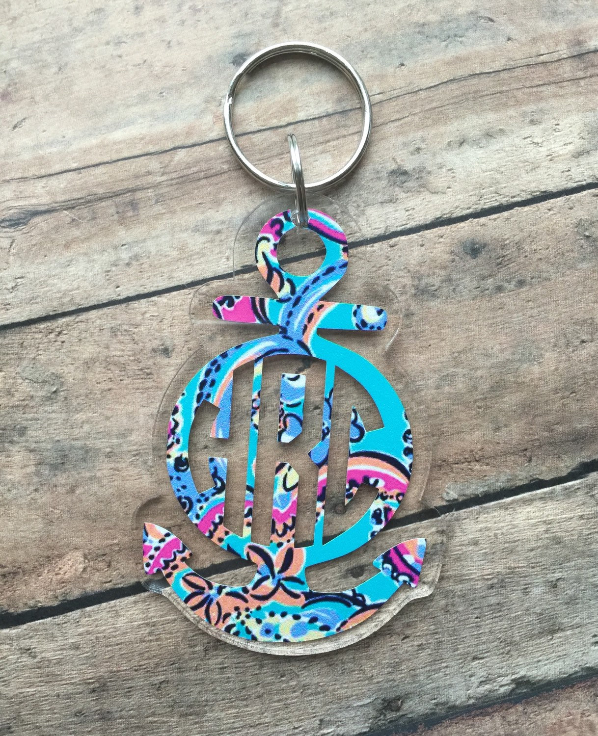 Anchor keychain/nautical keychain/custom by SouthernChicDesigns1