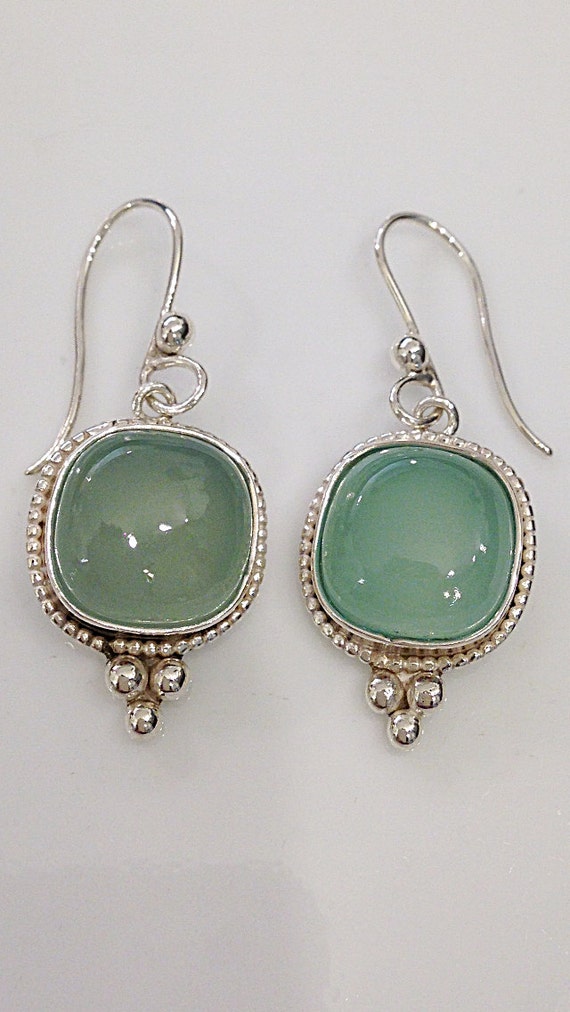 Sterling Silver Chalcedony earrings
