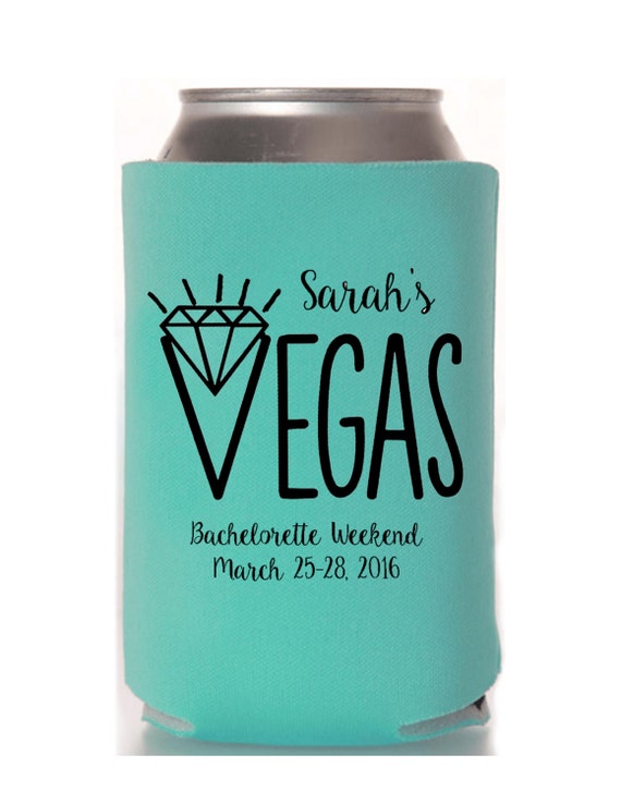 Vegas Bachelorette Koozies by HeadyMementos on Etsy
