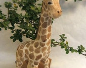 Handmade Giraffe Caricature Unique Gift Decorative Art Sculpture Wood Carving Handmade Giraffe Caricature Unique Gift Decorative Art Sculpture Wood Carving