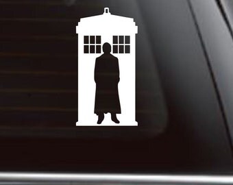 Dr Who Car Decal, Tardis Car Decal, Tardis Sticker, Whovian sticker, Doctor Who Car Decal